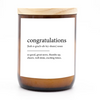 DICTIONARY MEANING CANDLE - CONGRATULATIONS