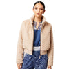 ONCE WAS STELLA FAUX FUR BOMBER JACKET - FAWN