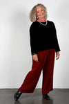 ZEPHYR VERITY VELVET TOP - BLACK