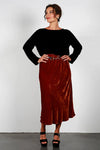 ZEPHYR VERITY VELVET TOP - BLACK
