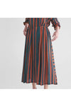 ELK TILBE SKIRT - BRONZE/TEAL STRIPE