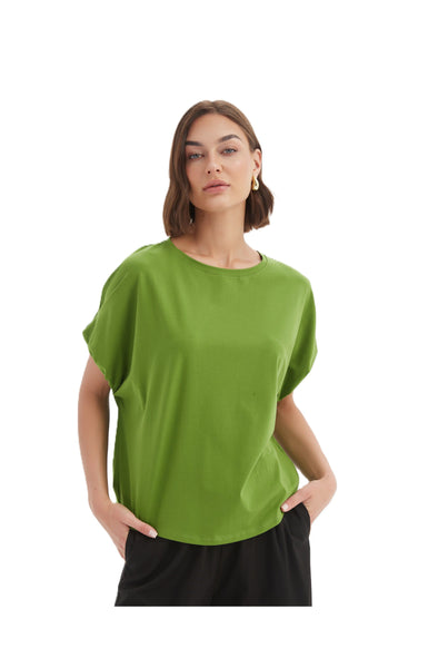 TIRELLI BUBBLE SLEEVE TEE - AVOCADO GREEN
