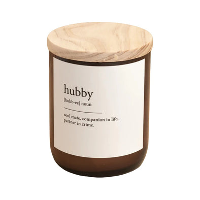 DICTIONARY MEANING CANDLE - HUBBY