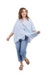ELM LUNA SHIRT - DUSK BLUE STRIPE
