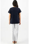VASSALLI DROP SLEEVE TOP - INK