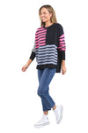 ELM EFFIE MIXED KNIT - NAVY
