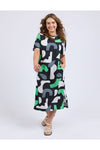 ELM STIJL DRESS - ABSTRACT PRINT