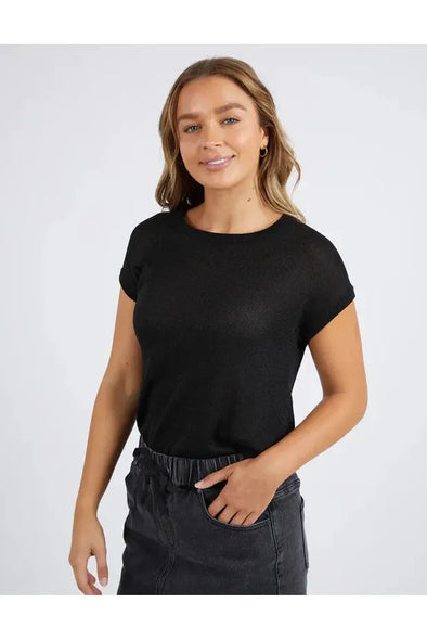 FOXWOOD ALMA METALLIC KNIT - BLACK