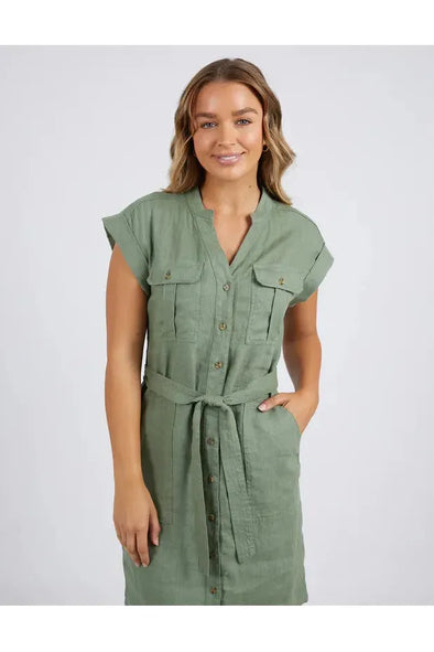 FOXWOOD HARLOW DRESS - KHAKI