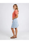 FOXWOOD WASHED SAMMY VEE TEE - ORANGE