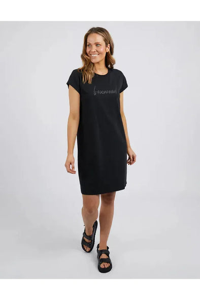FOXWOOD SIGNATURE TEE DRESS - BLACK