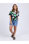 ELM STIJL TEE - ABSTRACT PRINT