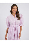 ELM OTTILIE BRODERIE DRESS - LILAC