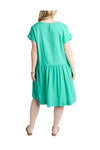 ELM SUNSET HOUR SOLID DRESS - GUMDROP GREEN