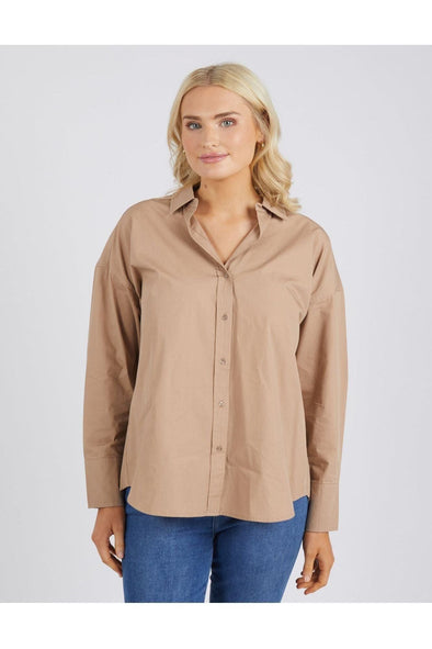 ELM DELIA SHIRT - MOCHA