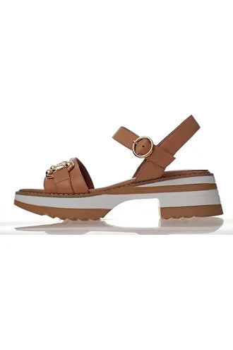 ALFIE & EVIE LEIGHTON SANDAL - CAMEL