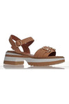 ALFIE & EVIE LEIGHTON SANDAL - CAMEL