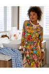 KIP&CO ABUNDANCE MARIGOLD ORGANIC COTTON PYJAMA SET