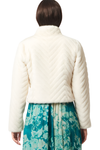 ONCE WAS ALTAIR FAUX FUR JACKET - PORCELAIN