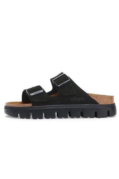 BIRKENSTOCK ARIZONA CHUNKY - BLACK SUEDE - NARROW