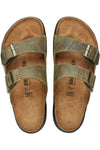 BIRKENSTOCK ARIZONA CROSS TOWN - KHAKI LEATHER - REG