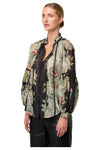 ONCE WAS ESPADA COTTON SILK BLOUSE - MARIPOSA NERO