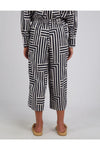 ELM BAUHAUS PANT - NAVY/OATMEAL STRIPE