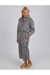 ELM BAUHAUS PANT - NAVY/OATMEAL STRIPE