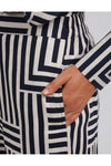 ELM BAUHAUS PANT - NAVY/OATMEAL STRIPE