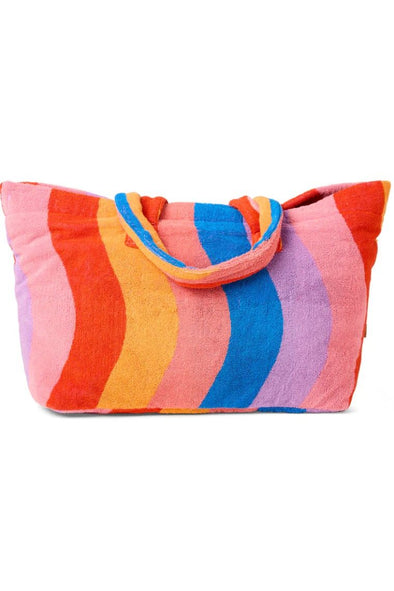 KIP & CO SURFS UP TERRY OVERSIZED BEACH BAG - (O/S)