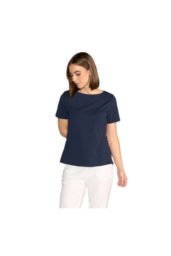 VASSALLI BOAT NECK TOP - INK