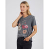 FOXWOOD BOUQUET TEE - WASHED BLACK