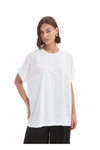 TIRELLI SEAM DETAIL BOXY SHIRT - WHITE
