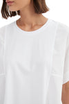 TIRELLI SEAM DETAIL BOXY SHIRT - WHITE