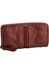 JUJU & CO BRAID WALLET - COGNAC
