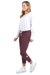 ELM BRUNCH PANTS - MERLOT