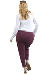 ELM BRUNCH PANTS - MERLOT
