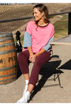 ELM BRUNCH PANTS - MERLOT