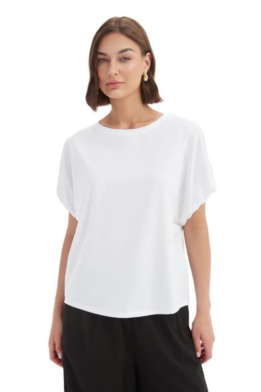 TIRELLI BUBBLE SLEEVE TEE - WHITE