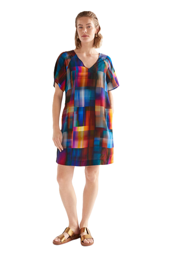 ELK BYDE SHORT DRESS - EKKO PRINT