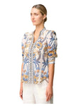 ONCE WAS CALANTHA COTTON SILK SHIRT - GOLDEN MEDINA