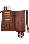 KOMPANERO CAPRI PHONE WALLET - COGNAC