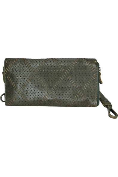 KOMPANERO CAPRI PHONE WALLET - MOSS GREEN