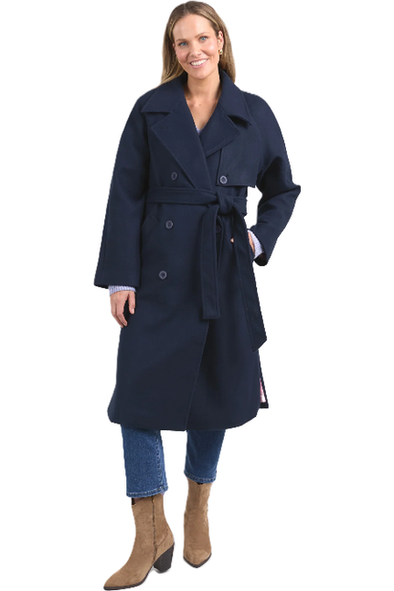 ELM CLEMENCE COAT - DK SAPPHIRE