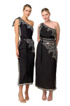ONCE WAS AMIRA ONE SHOULDER TIE DRESS - OYNX CASABLANCA