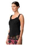 ONCE WAS DELRAY REVERSIBLE CUPRO CAMI - BLACK