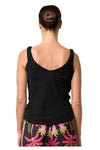 ONCE WAS DELRAY REVERSIBLE CUPRO CAMI - BLACK