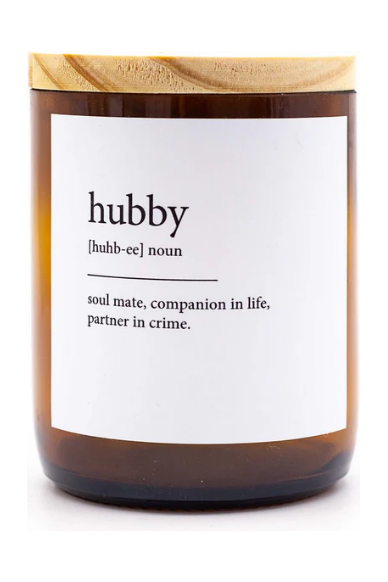 DICTIONARY MEANING CANDLE - HUBBY