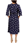 ELM DOTTIE DRESS -NAVY