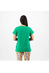 VASSALLI DROP SLEEVE TOP - KELLY GREEN